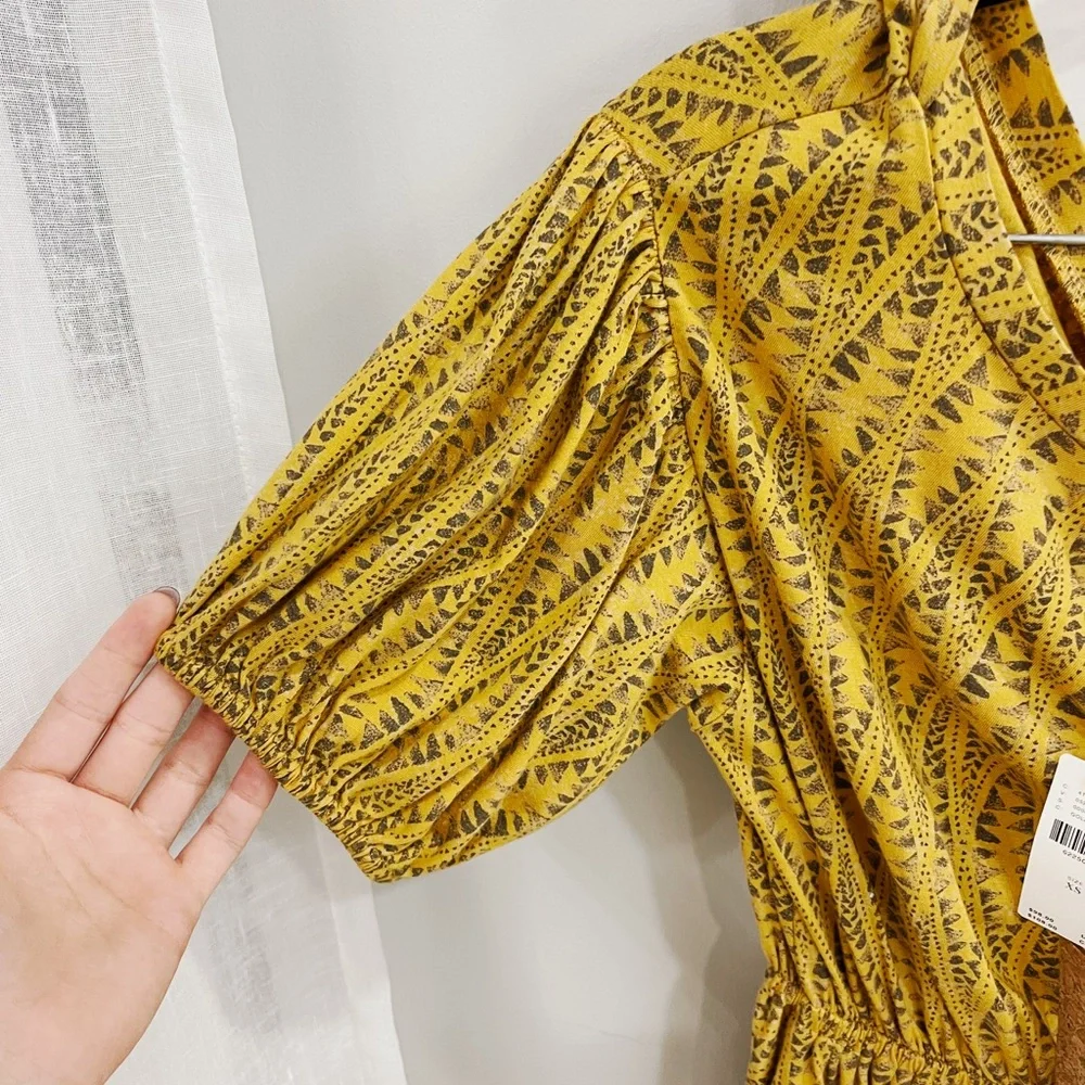 NWT Anthropologie Daily Practice Yellow Dress - Picture 6 of 7